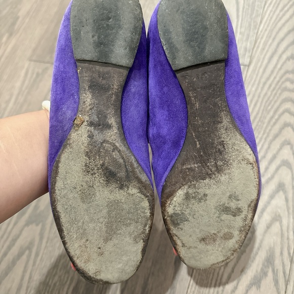 Roger Vivier purple suede flats size8 - Picture 3 of 3